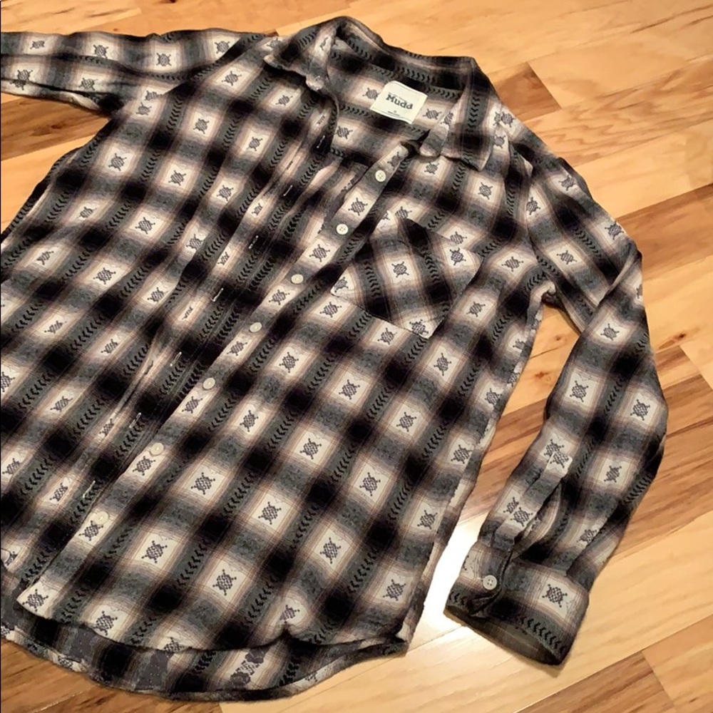 Cute Neutral Tones Patterned Flannel